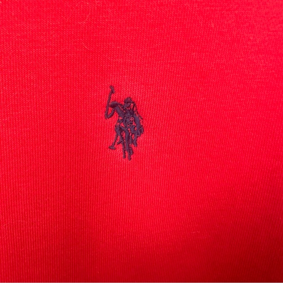 U.S. Polo Assn. BOYS YOUTH LARGE 10-12 Red Zip-Up Hoodie - Picture 4 of 6
